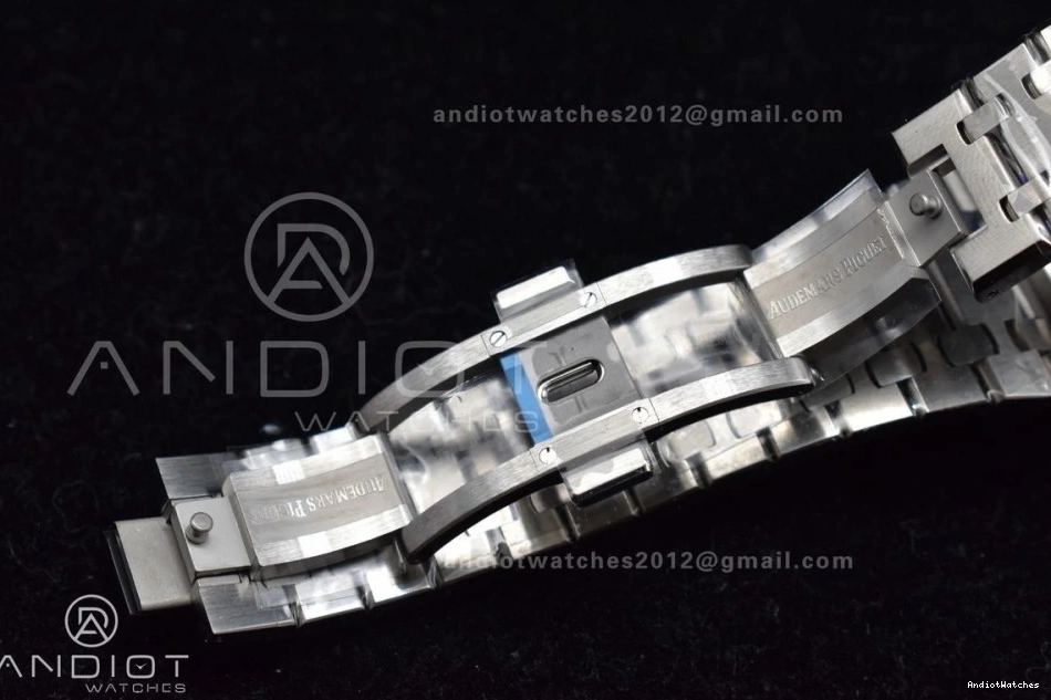 on Bracelet SS White Dial Edition Super Best Textured 1:1 15500 Oak APSF A4302 Clone 449 SS 41mm Affordable Royal 0806